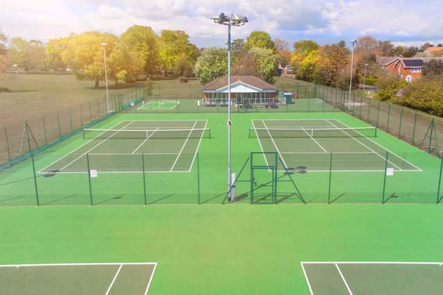 The Sleaford Tennis Club is looking to fund new LED floodlighting for their courts with the money raised from the NK Lottery. EMN-211123-153856001