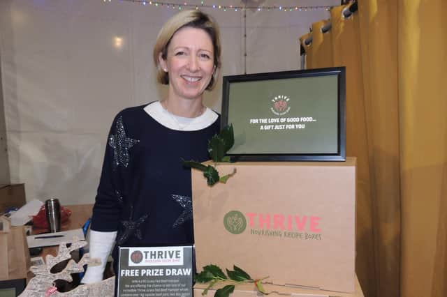 Victoria Howe, of Ewerby Thorpe, with her latest enterprise - Thrive rready to cook ecipe boxes, using the beef reared regeneratively on the family farm to reduce their carbon footprint. EMN-211127-170505001