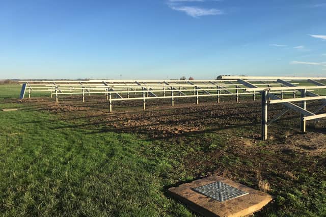 220 solar panels have been stolen from the poultry farm at Stickford. Photo: Tom Craven