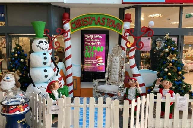The Nightmare before Christmas inspired display being created as part of the festive decorations at the award-winning shopping centre.