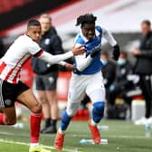 Boston United loanee Kyron Gordon tangles with Jayden Reid of Birmingham City during the Premier Development League Play-Off Final match between Sheffield United U23 and Birmingham City U23 at Bramall Lane in May 24. (Photo by George Wood/Getty Images)