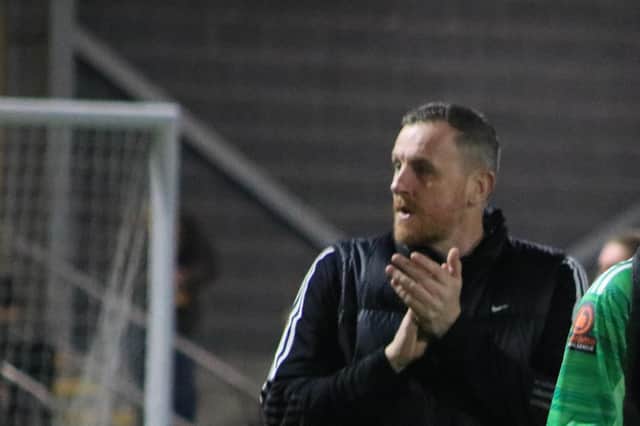 Boston United boss Craig Elliott. Photo: Oliver Atkin