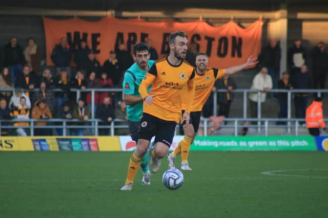 It's been a good week for Boston United's Shane Byrne. Photo: Oliver Atkin