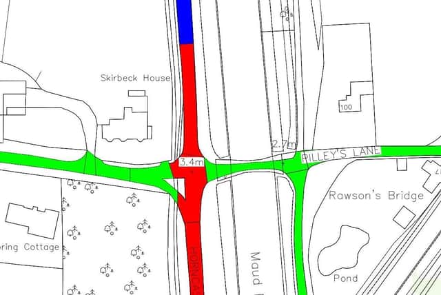 Part of the plans, with blue as 50mph, green as 30mph, both already in place, and red reduced to 40mph. From a document shared by the county council, with crown copyright and ordnance survey rights credited to Ordnance Survey.