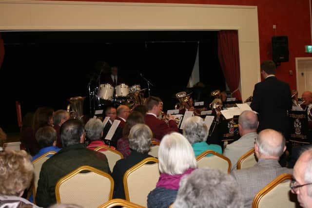 Happier times - the band's last Christmas concert in 2019