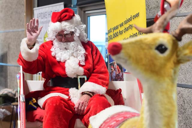 Santa was in attendance at the food and gift fair. Photo: Chris Vaughan EMN-211130-151800001
