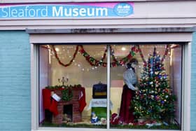 Sleaford Museum's Christmas window exhibition for 2021. EMN-210112-153602001