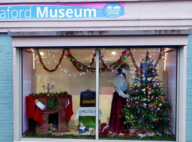 Sleaford Museum's Christmas window exhibition for 2021. EMN-210112-153602001