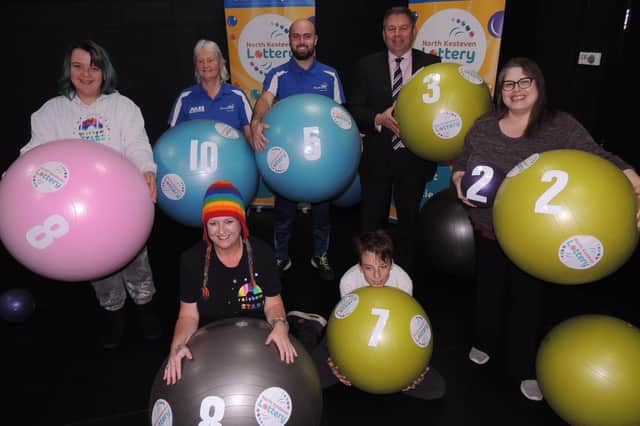 NKDC Leader Coun Richard Wright and representatives of some of the local good causes signed up to benefit from the new NK Community Lottery. EMN-210612-161947001