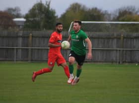 Will Rawdon in action for Sleaford. Photo: Oliver Atkin