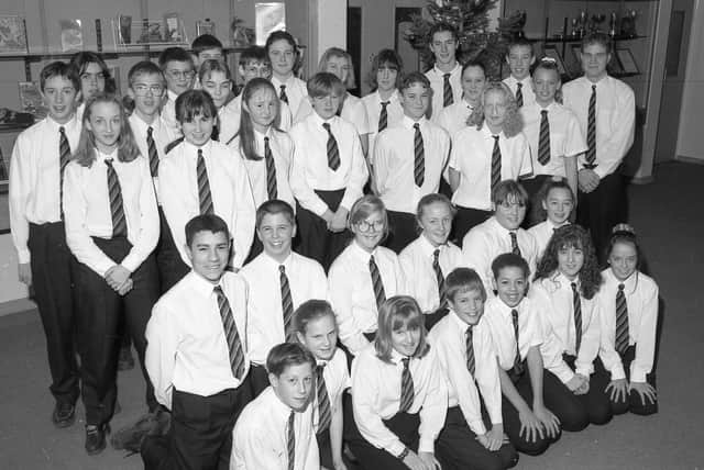 Winners at Haven High School's awards evening of 1996.