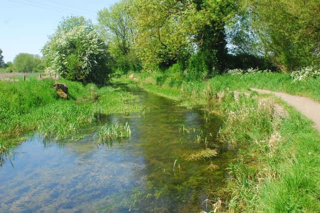 The River Slea, west of Sleaford town centre.