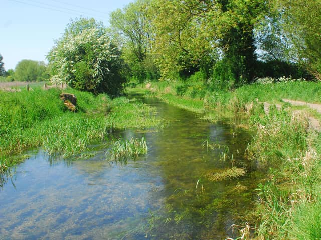 The River Slea, west of Sleaford town centre.