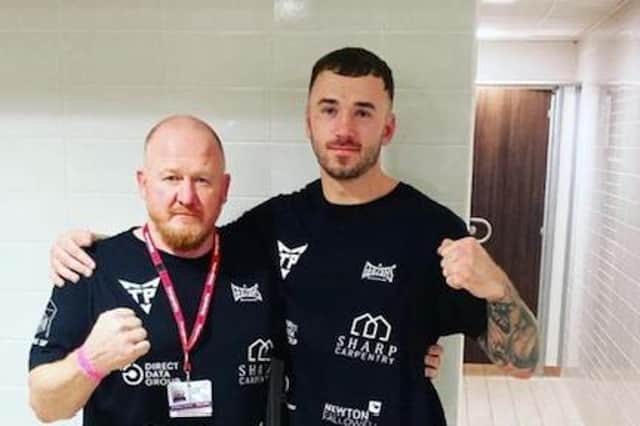 Thomas Pogson and coach Steve Davison.