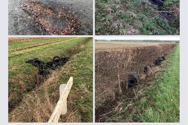 A spate of old tyres being dumped across the East Lindsey district has led to an appeal for information by the district council. EMN-210612-162956001