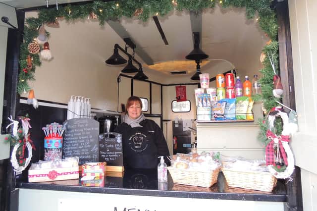 Charlotte Clark of The Grazing Shed, converted from a horsebow, appears on the town's Christmas Market for the first time. EMN-210612-152255001
