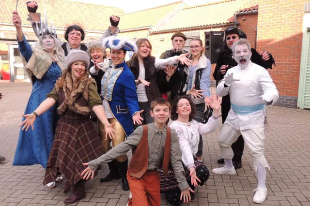 The Sleaford Little Theatre cast of The Snow Queen performed excerpts of their show at The Hub craft market. EMN-210612-152444001