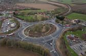 Finally finished - 10 months of work to update Holdingham Roundabout for 21st Century traffic volumes. Photo: LCC