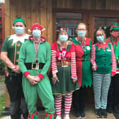 Ashdene care home staff on Elf Day. EMN-210812-162151001