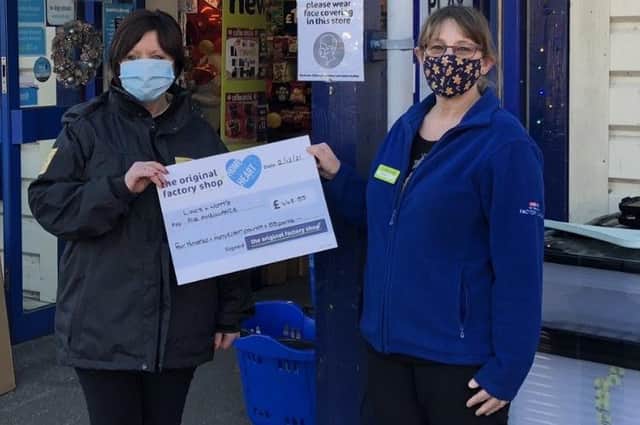Original Factory Shop customers in Sleaford have helped raise ?448.55 for Lincs and Notts Air Ambulance. EMN-210812-161738001