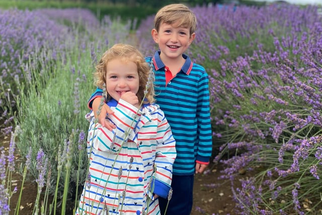 Benedict and his sister Etta. Picture: Helen Blythe
