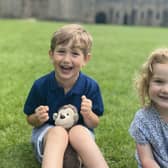 Benedict with his sister Etta. Picture: Helen Blythe