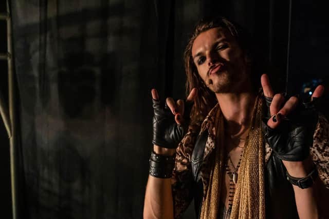 Joe Gash, currently touring Rock of Ages as The Rock Prince.