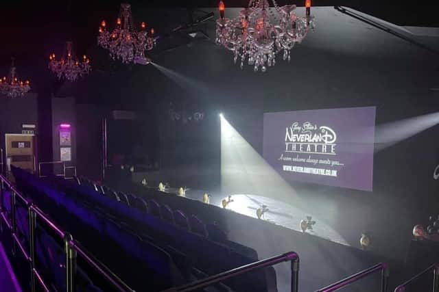 The new seating at the Neverland Theatre in Skegness has been sponsored by local people and businesses.