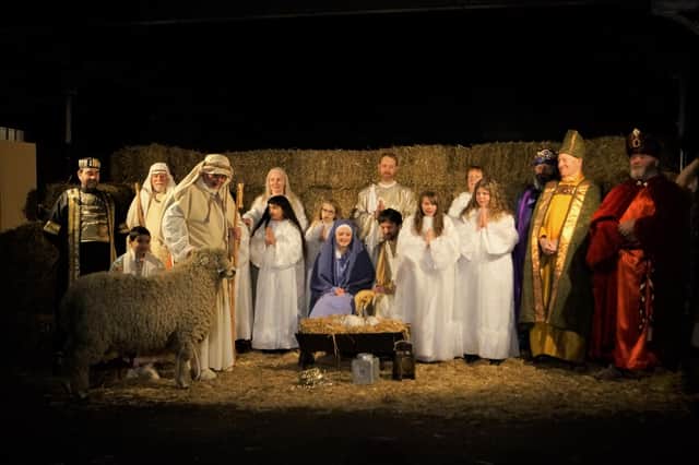 Market Rasen Christmas Mime; the final tableau in 2016 EMN-210912-165738001