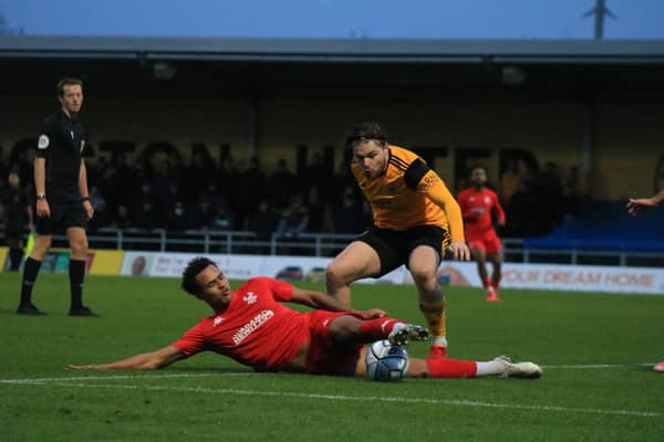 Boston United v Kidderminster Harriers. Photo: Oliver Atkin