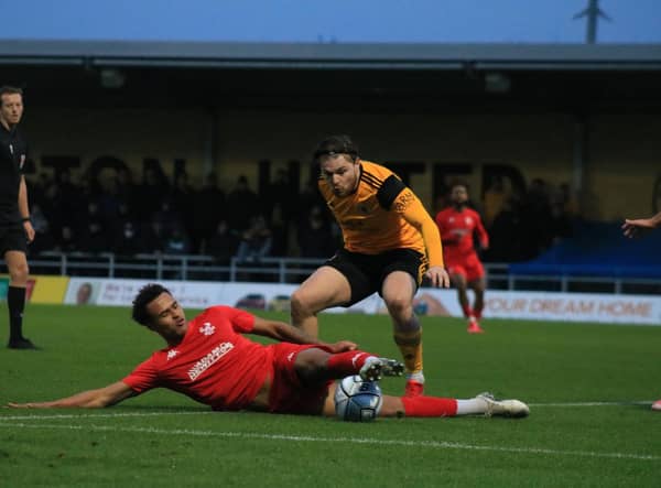Boston United v Kidderminster Harriers. Photo: Oliver Atkin