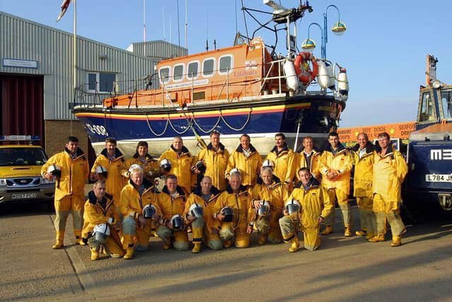 RNLI volunteers have paid tribute to Watty after his ashes were scattered at sea.