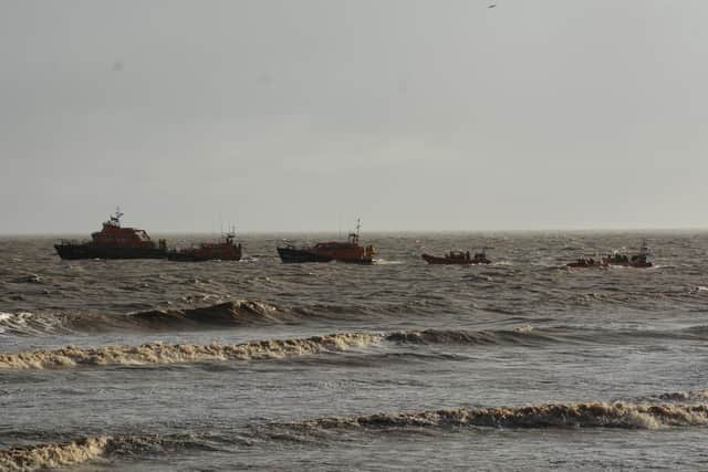 Crews and lifeboats from Lincolnshire, East Riding of Yorkshire and Norfolk attended the ceremony to honour Watty.
