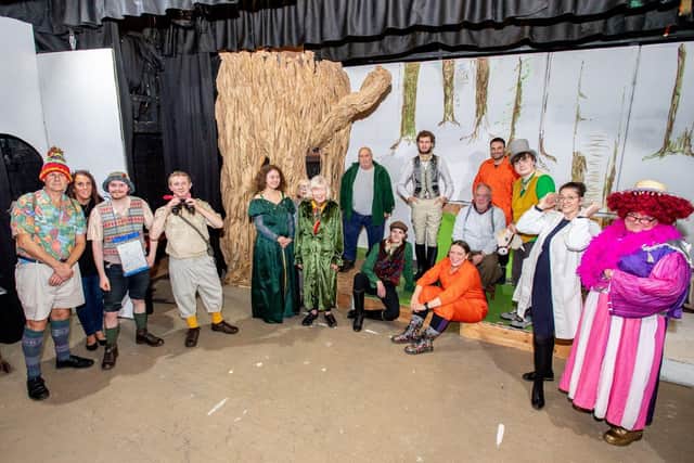 The cats and crew of Horncastle Theatre Companys pantomime Little Red Riding Hood. EMN-211217-092118001