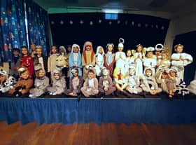 The combined cast.