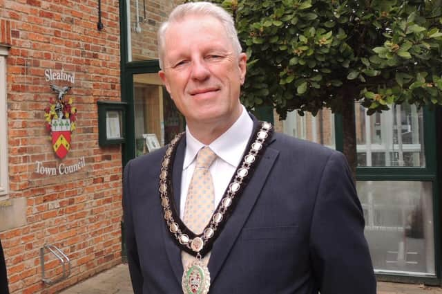 Mayor of Sleaford, Coun Robert Oates. EMN-211220-095542001