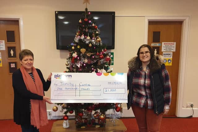 Jill Trafford, Administrator at the Trinity Centre in Louth, received £1,000.