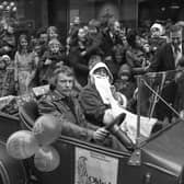 Revving up for Christmas in Boston in 1976.