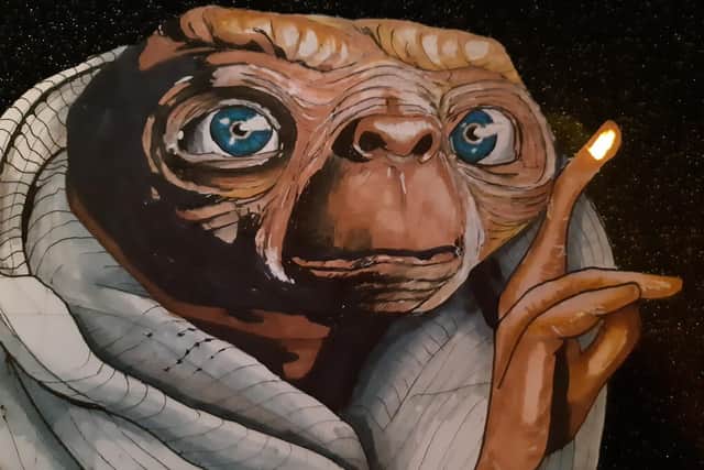 Danny's painting of ET.