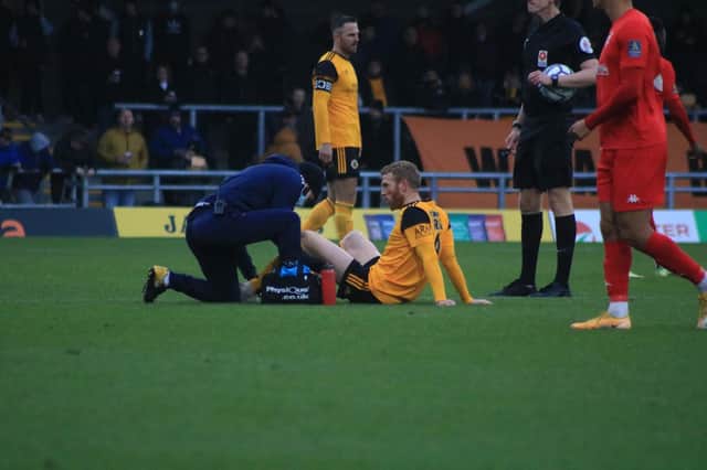 Paul Green was injured on Saturday. Photo: Oliver Atkin