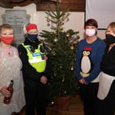 Volunteers Michelle Meade, PCSO Jayne Richardson, Alicen Inker and Carole Harbon.