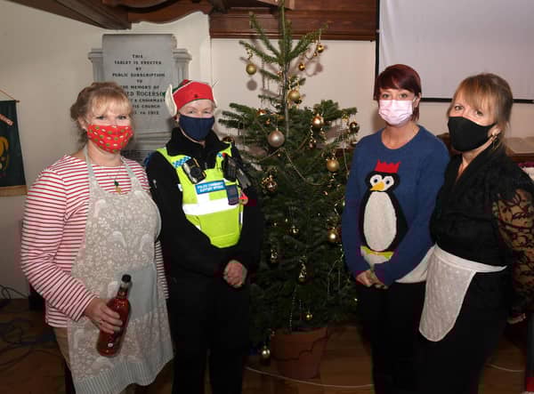 Volunteers Michelle Meade, PCSO Jayne Richardson, Alicen Inker and Carole Harbon.