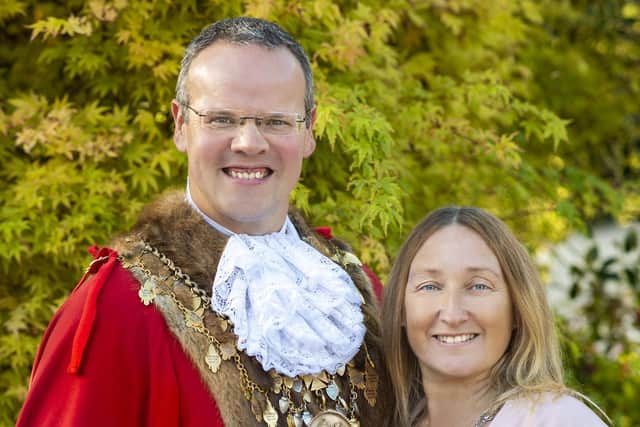 The Mayor and Mayoress of Louth.