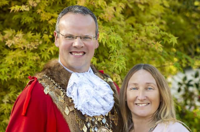 The Mayor and Mayoress of Louth.