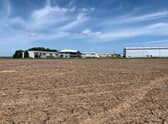 The site of the new business park extension in Skegness.