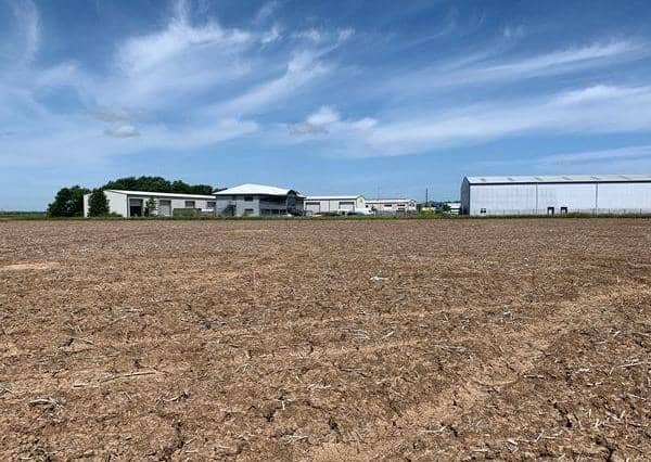 The site of the new business park extension in Skegness.