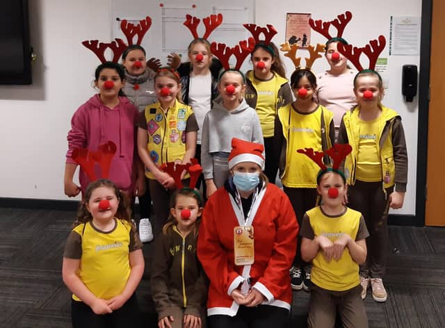 Members of the 3rd Skegness Brownies raised £128 for charity by taking part in Rudy's Run.