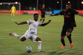 Mo Adams of Atlanta United in action against New York Red Bulls. (Photo by Mike Ehrmann/Getty Images)