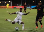 Mo Adams of Atlanta United in action against New York Red Bulls. (Photo by Mike Ehrmann/Getty Images)