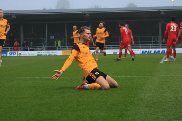 Boston United 4 Kidderminster Harriers 1. Photo: Oliver Atkin